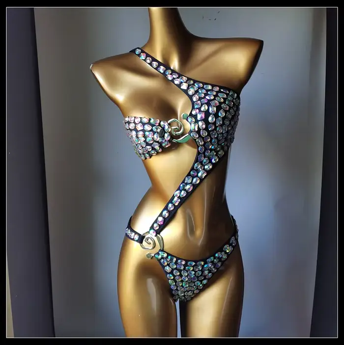 2025 nouvelle mode maillot de bain bar bikinidiamond bikini barre de cristal bikini maillot de bain 