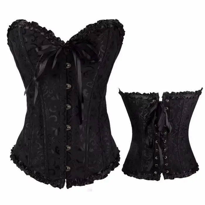 Pás korzet s tangá, bustier pre ženy, sexy spodná bielizeň šnúrky, kvetinový vzor, shapewear, vintage viktoriánskej módy, body shaper