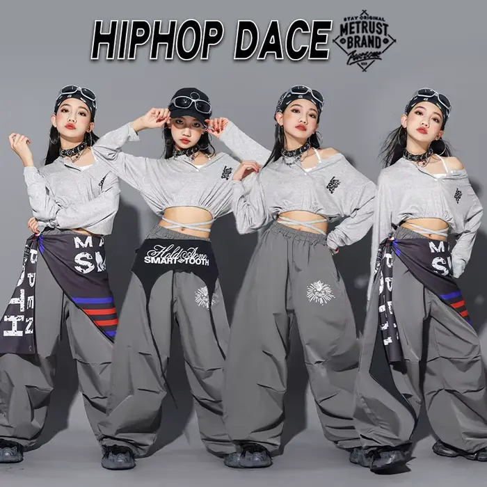 K-pop crop top s písmenami pre dievčatá