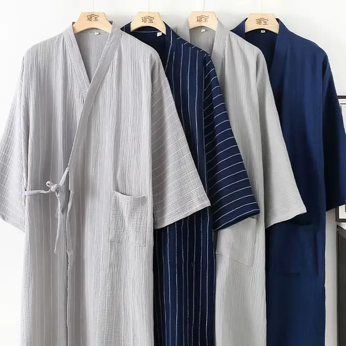 Tradičné japonské samurajské kimono z čistej bavlny pre mužov