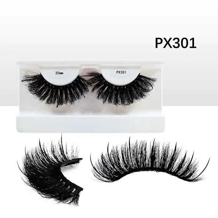 Spike Real Mink Lashes, Fluffy fissuraminants Py Strip Lashes, Haute Qualité, 16mm, 18mm, 20mm, 25mm