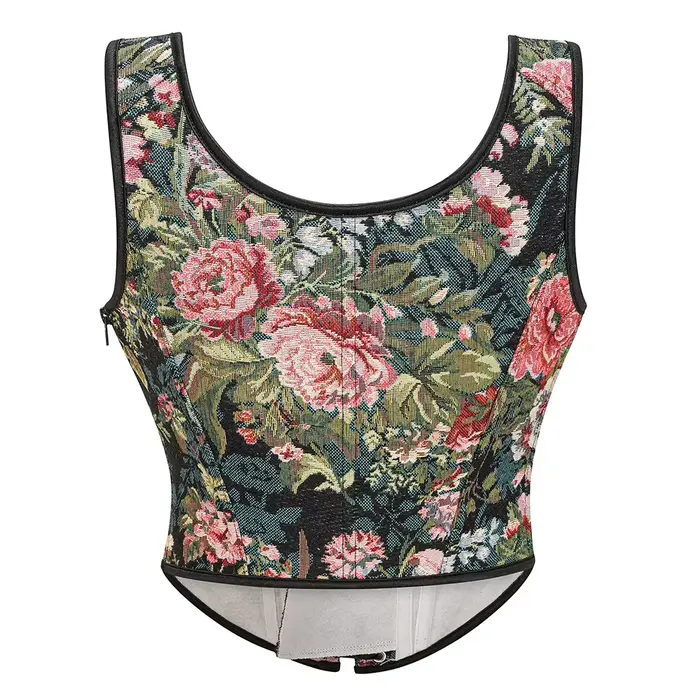 Corset de maintien de la taille à motifs floraux Renaissance pour femme Bustier sexy gothique vintage médiéval steampunk occasions spéciales