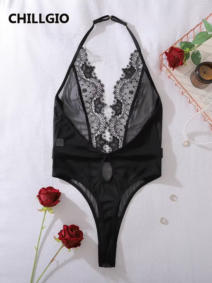 Štýlová kvetinová čipka Dámske body, Sexy spodná bielizeň a Club, špeciálne príležitosti a večery