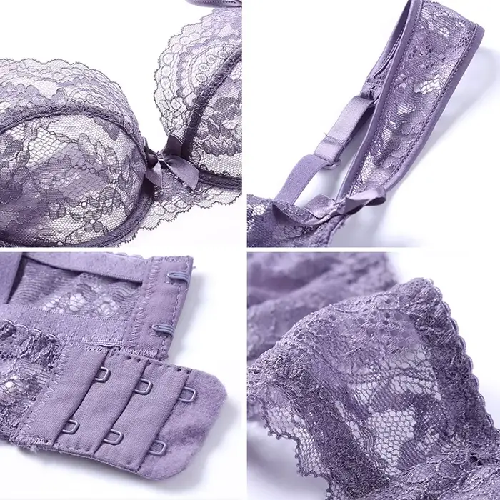 Priehľadná čipková podprsenka pre ženy, vyšívaný top, push-up podprsenky pre ženy, sexy spodná bielizeň, veľká veľkosť, D čiapka, spodná bielizeň, podprsenka, 2020
