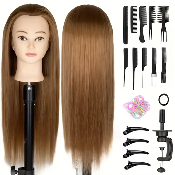 Ženská figurína hlavy pre make-up školenia a styling s vlasmi pre použitie v telesnej výchovy a ležérne účes