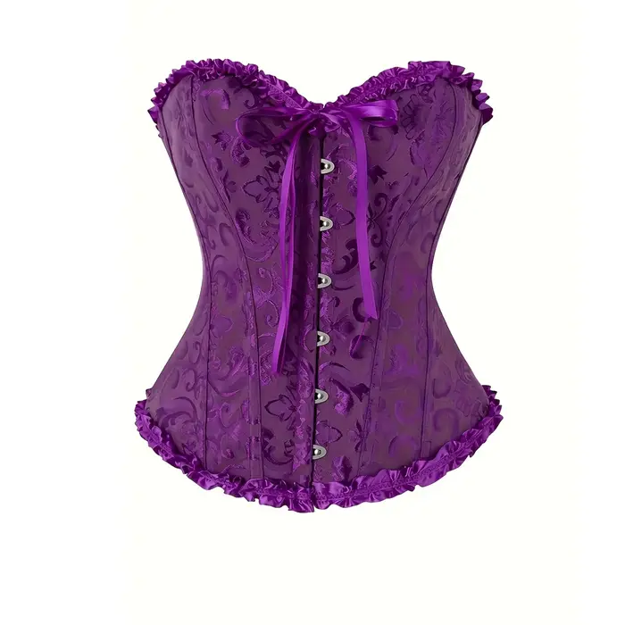 Ročník Jacquard korzet pre ženy, chudnutie Bustier overbust elegantné ponúknuť pre špeciálne príležitosti