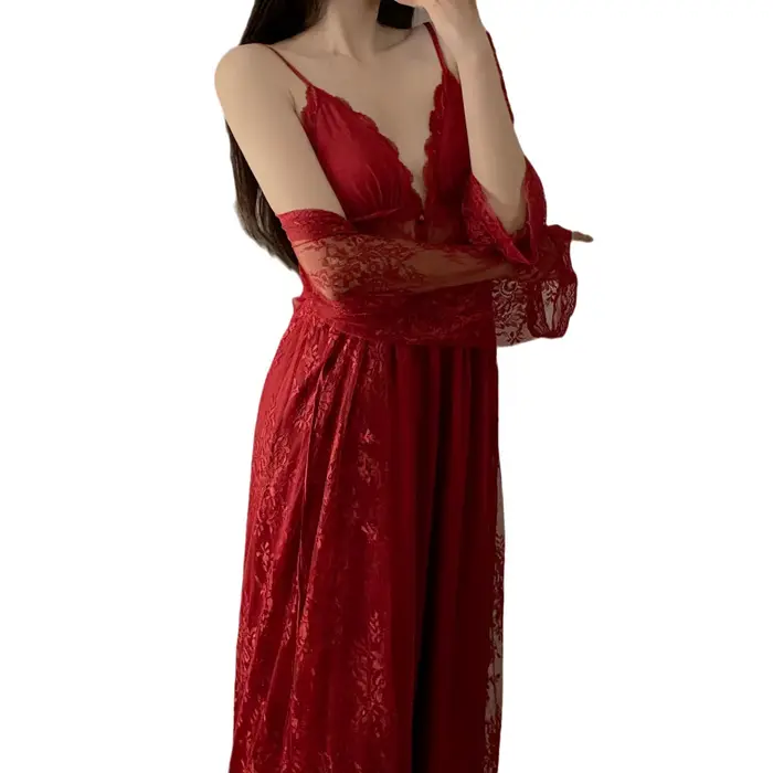 nuisette féminine en polyester soyeuse, nuisettes féminines sexy et confortables pour la maison et les occasions spéciales