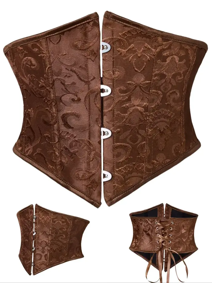 Corset tricoté en polyester et élasthanne pour femmes, style rétro, contrôle du ventre, correction de la posture, tous les jours