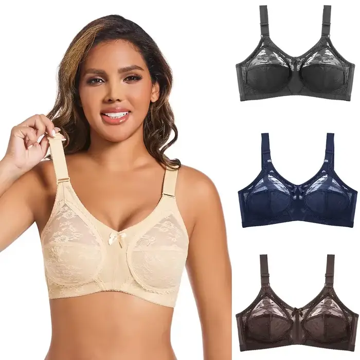 Ultra tenká nevystužená podprsenka pre ženy, veľký minimalizátor, veľká veľkosť, čipka, sexy, bez podšívky, plné pokrytie, bezdrôtové nastaviteľné popruhy, spodná bielizeň
