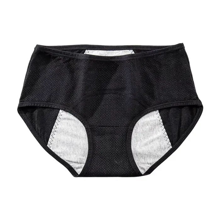 Culottes menstruelles en coton taille moyenne, 3 couches, imperméables, physiologiques, antibactérie