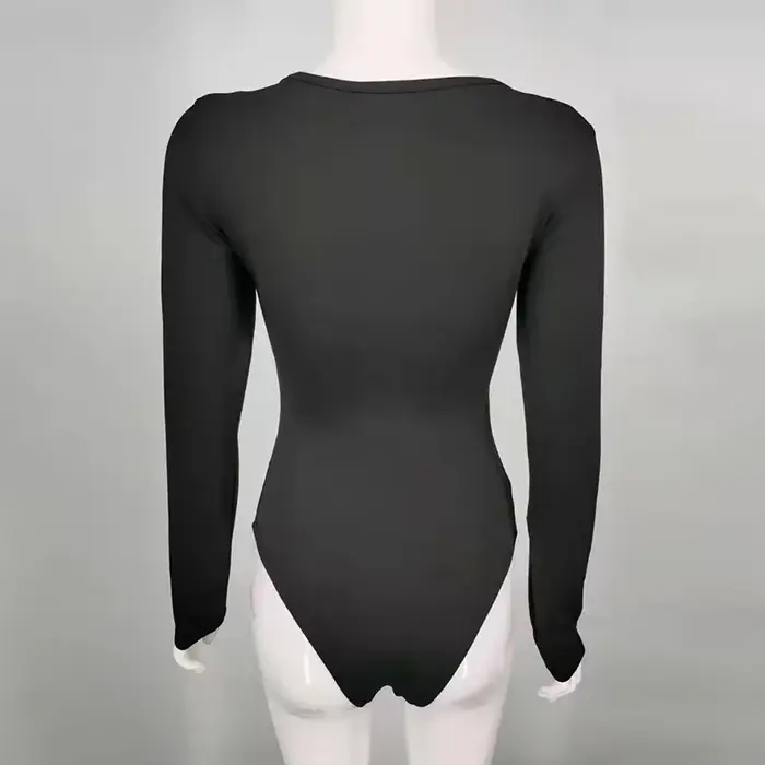 Prispôsobiteľný body s dlhým rukávom pre ženy