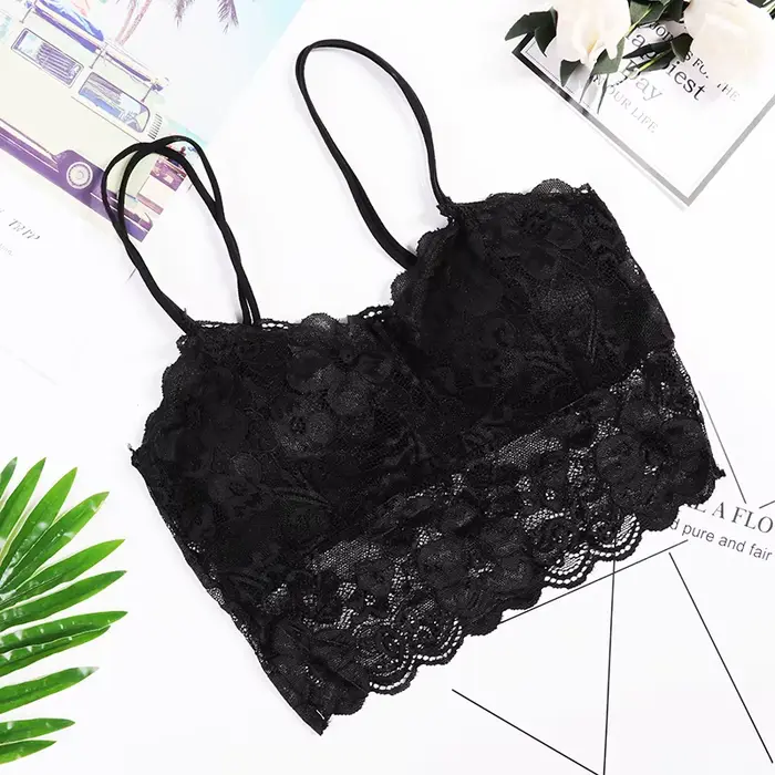 Módne ženy Bralette podprsenka žena topy Špeciálna ponuka Žena čipka popruh zabalené hrudník malé Top nové spodná bielizeň podprsenky