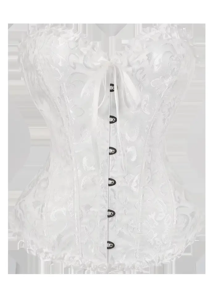 Corset en polyester sexy pour femmes, bustier ajusté pour mariages et soirées