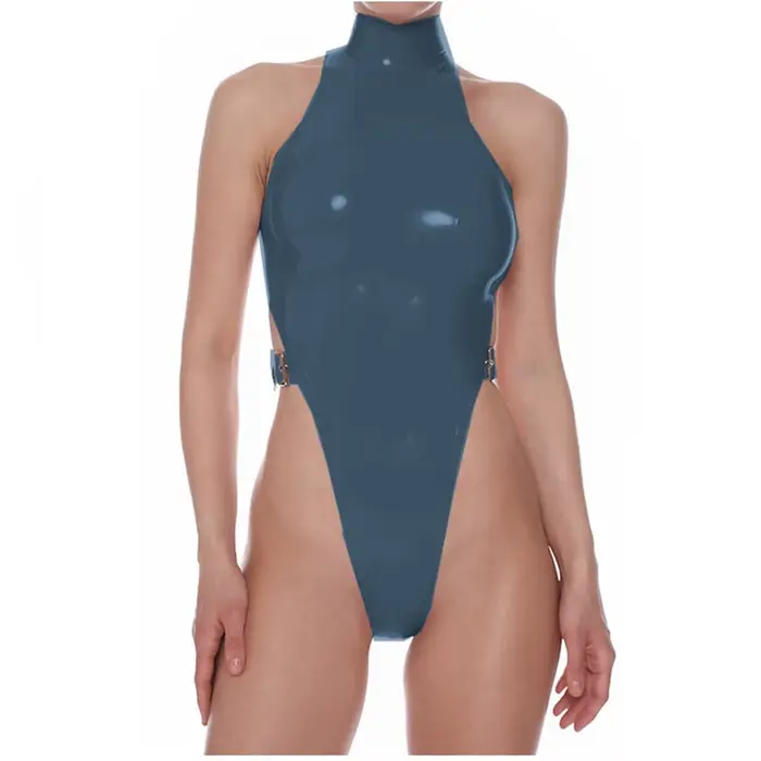 Dámske Faux PVC kožené body, bez rukávov bez rukávov púzdro, Sexy spodná bielizeň, jeden kus body, pracky pevne