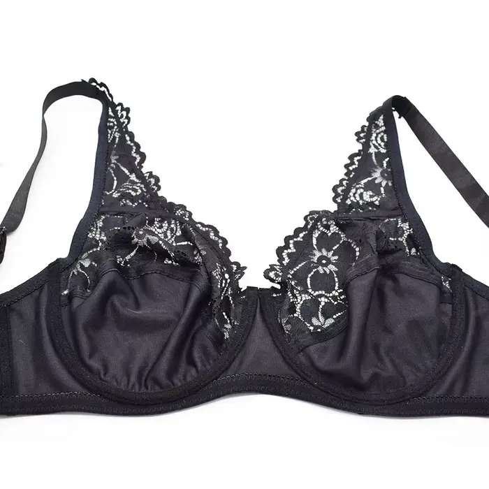 Sexy Plus veľkosť kvetinová čipka podprsenka pre ženy špeciálne príležitosti spodná bielizeň jemné spodné prádlo žena elegancia a zmyselnosť