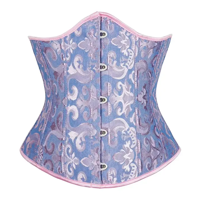 Vintage podprsienkový korzet pre ženy gotický žakárový plastový kostice basque telo tvarovač formovač pásu bustier