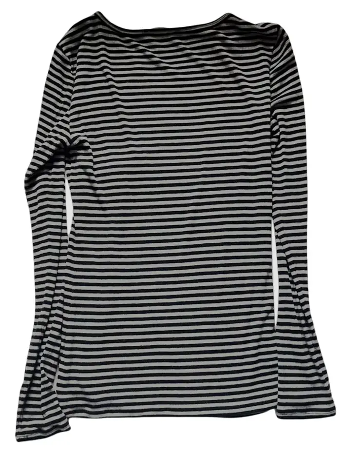 Chemises à manches longues pour femmes, mode décontractée, basique, col rond, rayé, Slim Fit, chemis