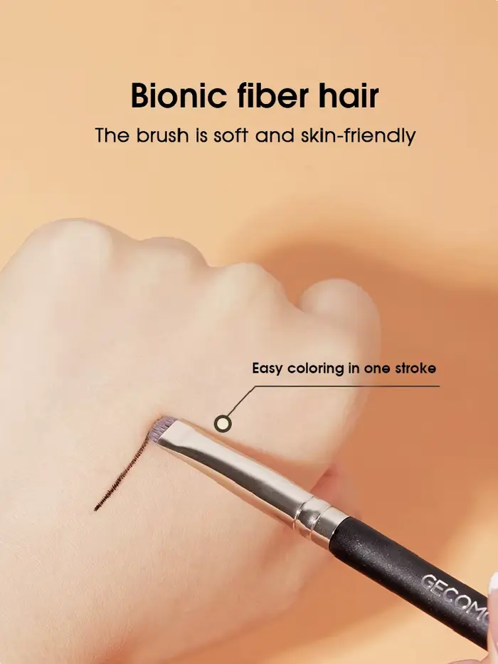 Brosse à Eyeliner, brosse à sourcils, ne mange pas de poudre, lame facile à tirer, brosse à tête pla