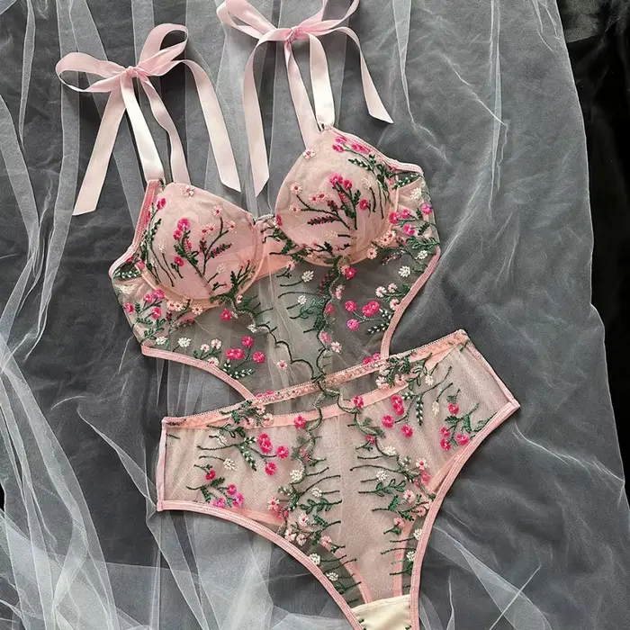 Dámska bielizeň podprsenka a nohavičky set Sexy oblečenie pre ženy