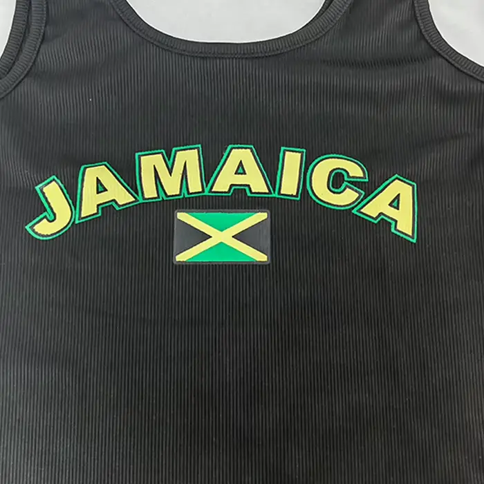 JAMAICA - Čierne glazúrované tielko pre ženy