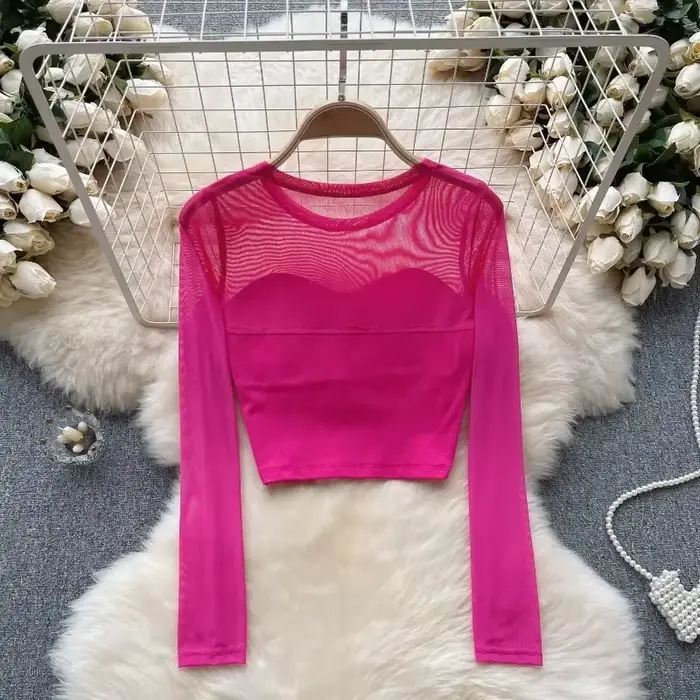 Patchwork polyesterová nočná košeľa s elegantnou gázou a slim fit pre ženy všetky ročné obdobia