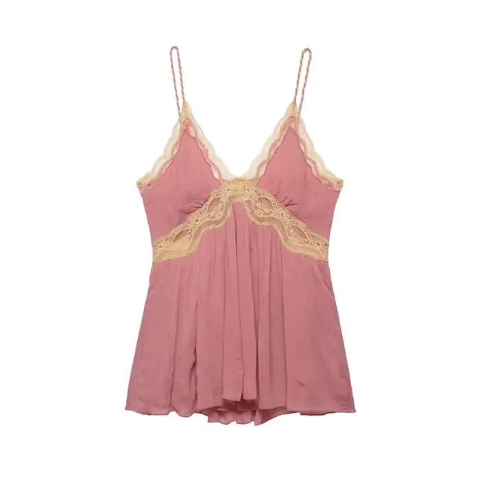 Nouveau haut de lingerie en dentelle tendance, décontracté et polyvalent, élégant et gracieux