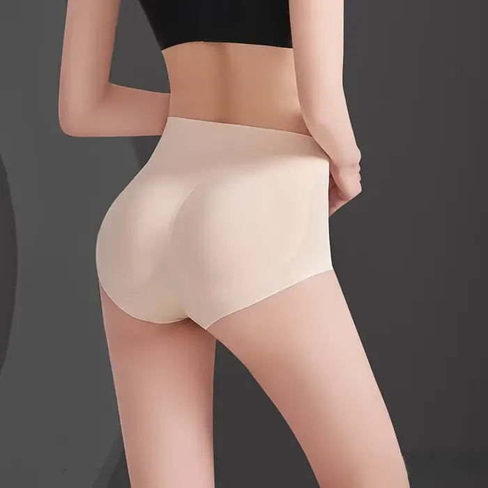Culotte d'Été en Silicone Sans Couture, Sous-Vêtement Modelant les Hanches et les Fesses, Coussinets