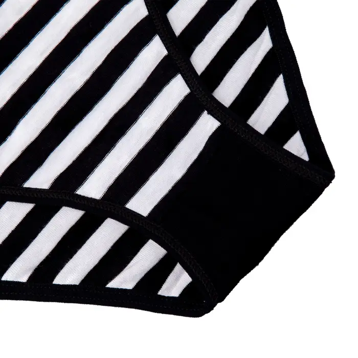 Dámske bavlnené nohavičky, Sexy čipka spodná bielizeň, nohavičky Set, dievčenské spodné prádlo, dámske bikiny, pruhované tlačené nohavičky, 3 kusy / Lot