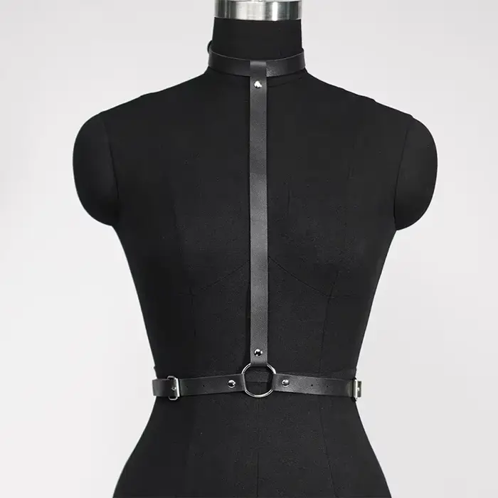 Harnais gothique en cuir PU BDSM, jarretelles de fesses, ensemble de Lingerie Sexy pour femmes, harn