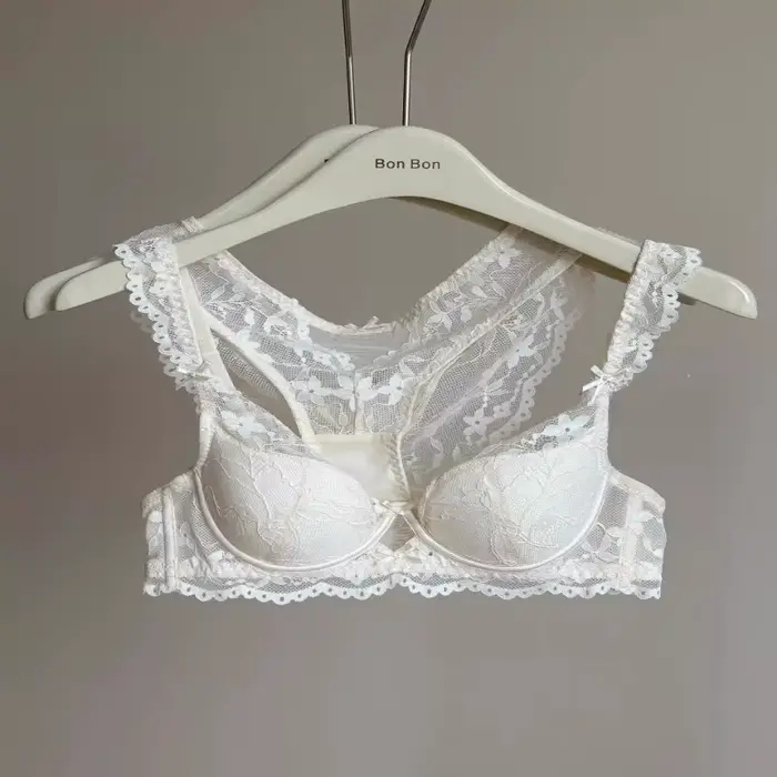 Sexy podprsenka a nohavičky z jemnej čipky pre ženy – letná kolekcia, mäkká, priedušná, proti ochabnutiu, elegantná a pohodlná na každodenné použitie