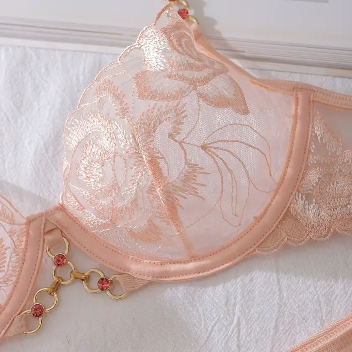 spodná bielizeň Fancy kvetinová čipka pre sexy ženy a odvážne špeciálne príležitosti