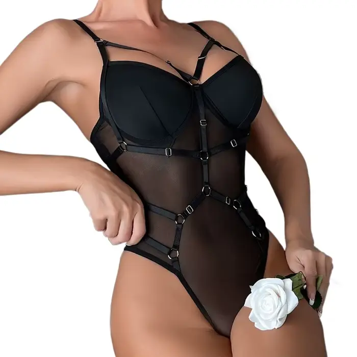 Body en dentelle avec jarretelles pour femmes, sexy et polyvalent pour différentes occasions spéciales