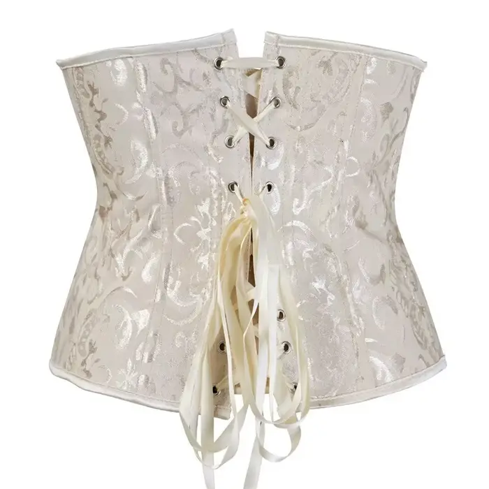 Sexy gotický polyesterový korzet pre ženy, underbust, bez ramienok, ohýbanie pása, chudnutie, tvarovanie tela, spodná bielizeň, špeciálne príležitosti na party oblečenie