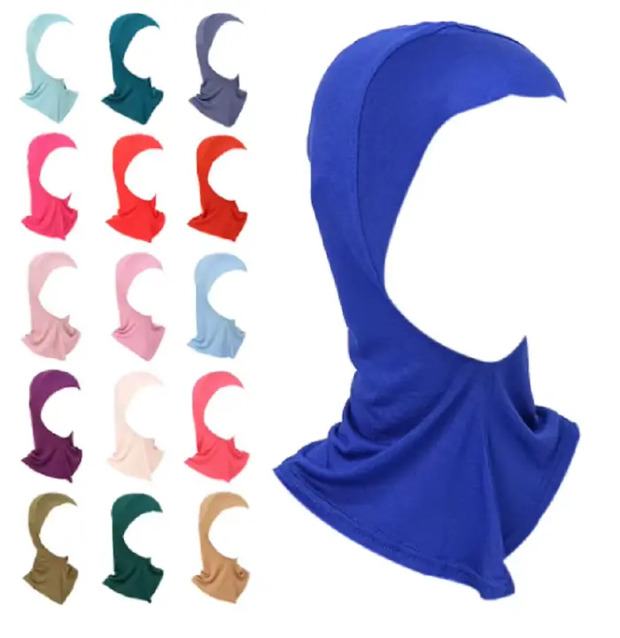 Vnútorná šatka s kapucňou Bonnet Hijab Turban Modal pružná plné zakrytie krku pre moslimské ženy Ninja