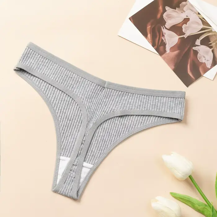 Sada 10 ženských tang, sexy bavlnené spodné prádlo