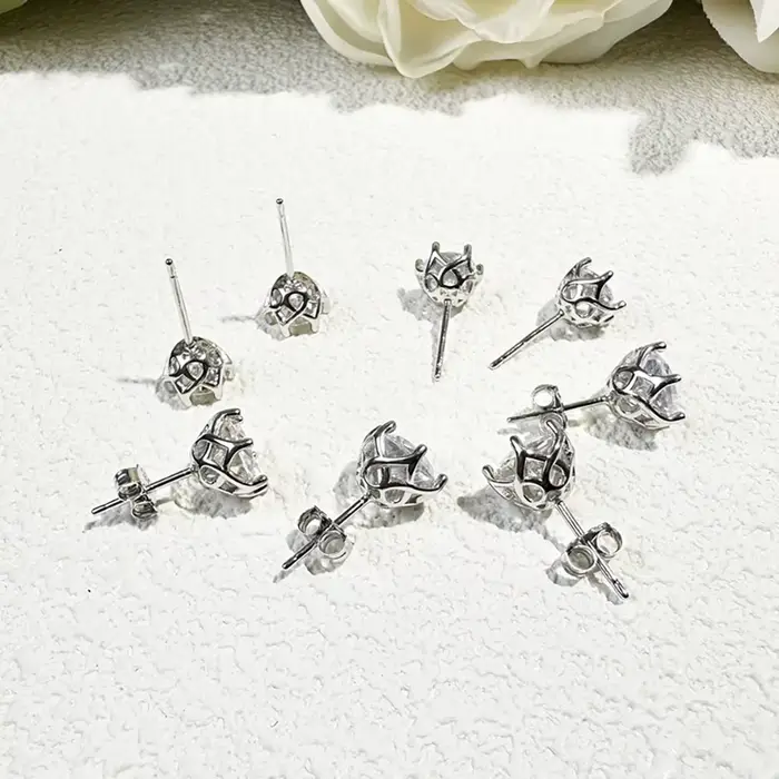 JoyceJelly 1/2/4CT VVS D couleur Moissanite coupe russe 8H8A laboratoire diamant boucles d'oreilles 