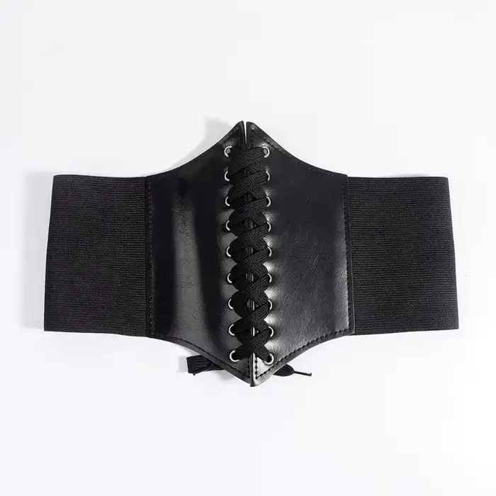 Široký koženkový korzet pre ženy, zoštíhľujúci opasok, vyčnievajúce telo, elastický, tesný, vysoký pás pre 03 / Wear, móda
