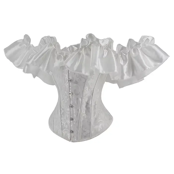 Bustier de soutien pour femmes sexy et vintage avec volants pour occasions spéciales comme Halloween, Carnaval et Mariage