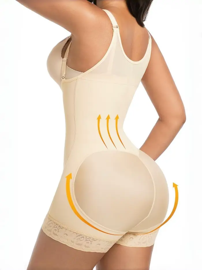 Gaine sculptante pour femme avec contrôle du ventre, compression et entrejambe ouvert pour une silhouette lisse et un confort optimal