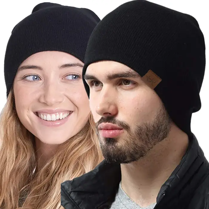 URSENTMAN-Bonnet doublé de fourrure pour hommes et femmes, chapeaux unisexes, chapeau de sport chaud