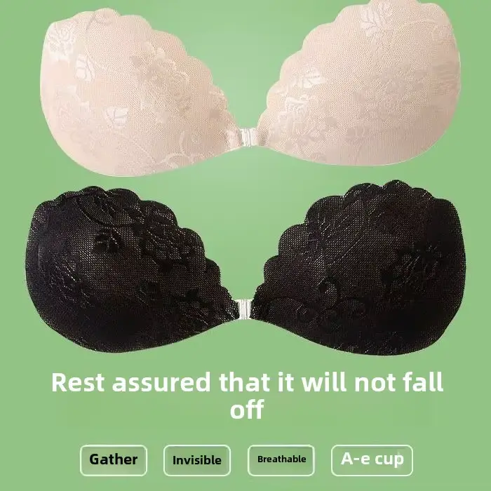 Push-up silikónová krajková podprsenka – Samolepiaca bezramienková ultra tenká