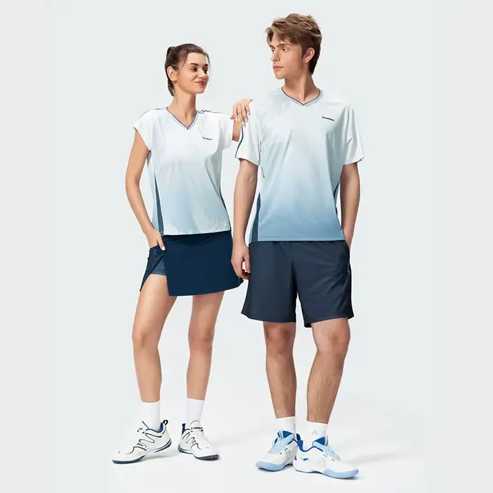 Uniforme sportif haut de gamme pour hommes modèle K1C09-C1790 K1C09-C2790 tricoté séchage rapide compétition tennis badminton occassions spéciales