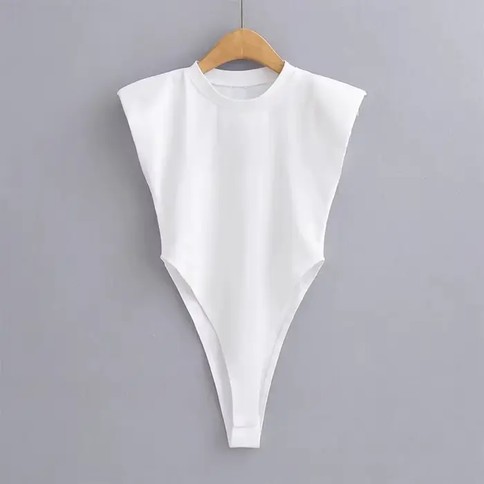 Sexy letné body pre ženy, s polstrovanými náušnicami, bez rukávov, čierna a biela, sexy topy, ženská móda