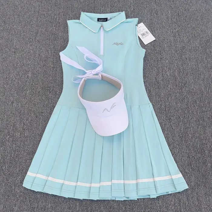 Robe de sport de golf sans manches pour femme, nouveau style 2026, avec propriétés antibactériennes,