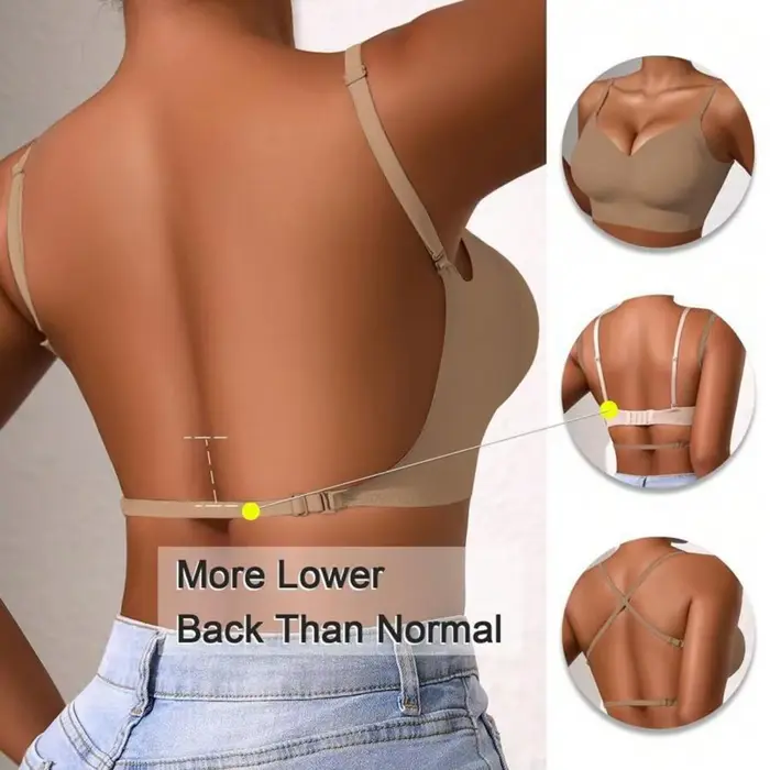 Sexy dámska podprsenka backless pohodlné elastické neviditeľné pre ženy špeciálne príležitosti