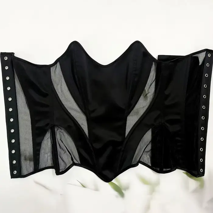 Dámske tesné korzet, svadobné Bustier Overbust, priehľadný oka podprsenka, Push Up, Vintage Bodice tvarovanie, vrcholy, strana scény kostým