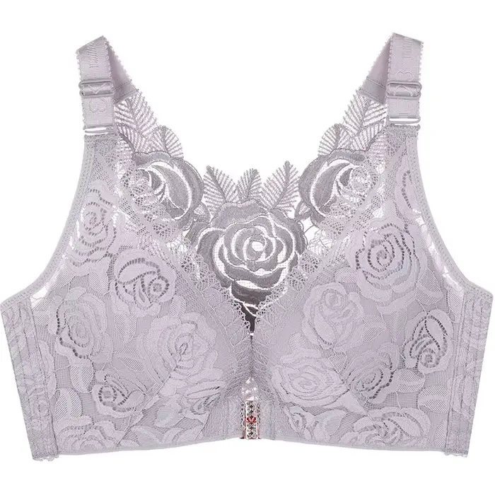 Soutien-gorge femme élégant push-up en dentelle et polyester pour toutes occasions grandes tailles confortель