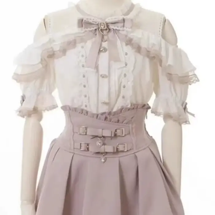 Sweet Lolita Jirai Kei – Krátka sukňa s vysokým pásom pre ženy
