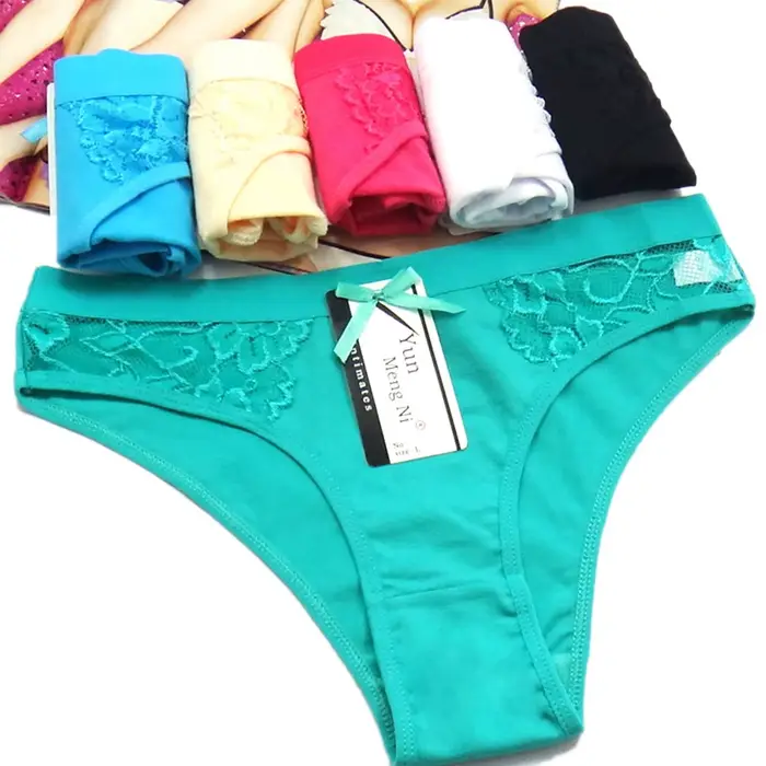 3 ks čipky bavlnené nohavičky pre ženy bezšvíkové zakrivené spodná bielizeň brazílsky sexy stredný pás bikini nohavičky žena priedušné spodná bielizeň