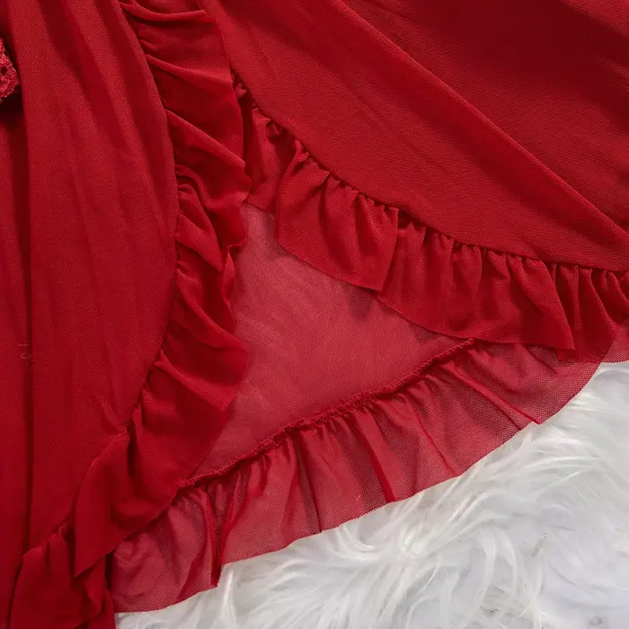 Sexy spodná bielizeň pre ženy, vrátane erotickej podprsenky, sexy čipky nočná košeľa, nočné šaty a mäkké a vybavené jednofarebné šaty V-neck, nahý štýl